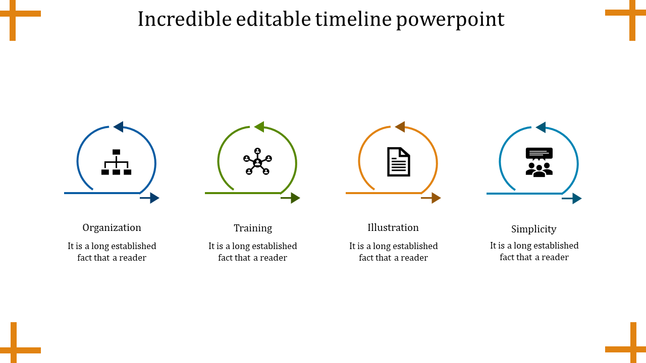 Awesome Editable Timeline PowerPoint Template Slides